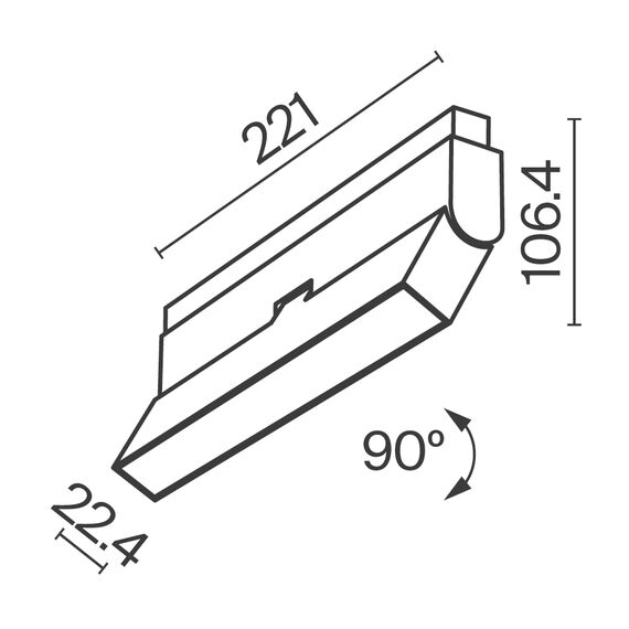 Трековый светильник Technical TR036-4-12WTW-DD-W, изображение 2