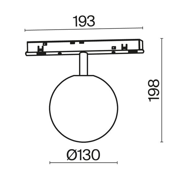 Трековый светильник Technical TR038-4-5WTW-DD-B, изображение 2