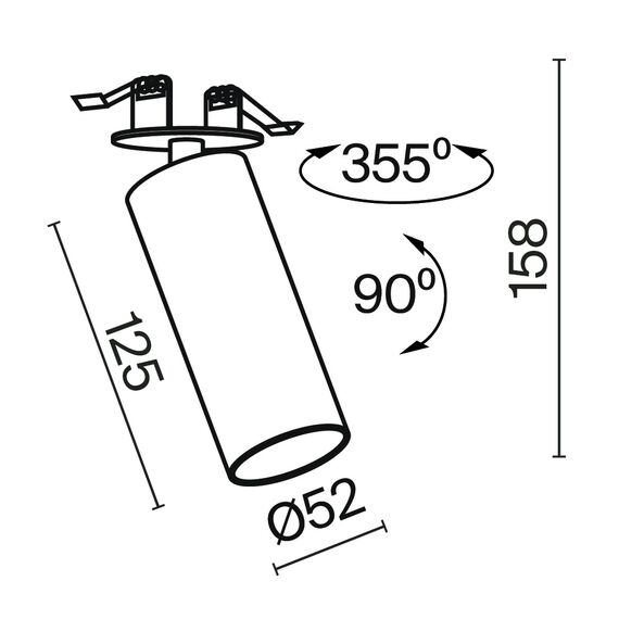 Встраиваемый светильник Technical C053CL-L12W3K-W-B, изображение 2