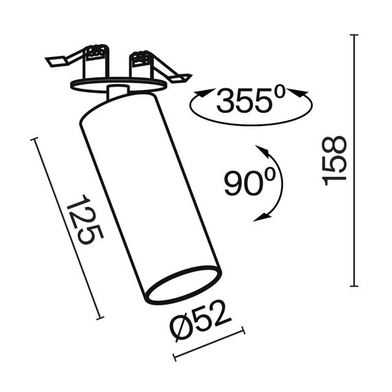 Встраиваемый светильник Technical C053CL-L12W3K-W-W, изображение 2