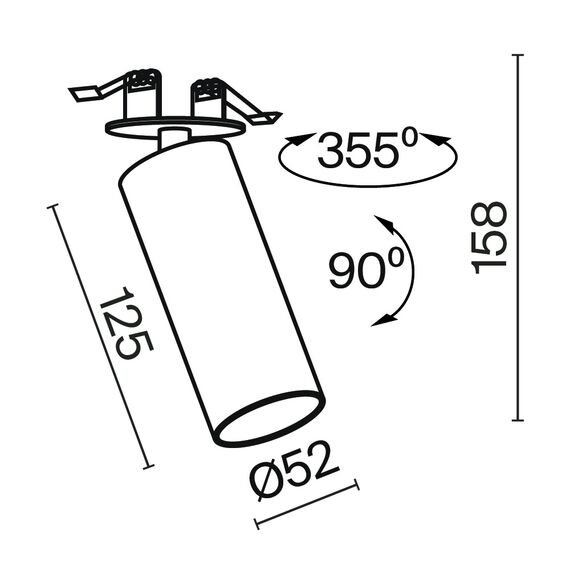 Встраиваемый светильник Technical C053CL-L12W4K-W-B, изображение 2