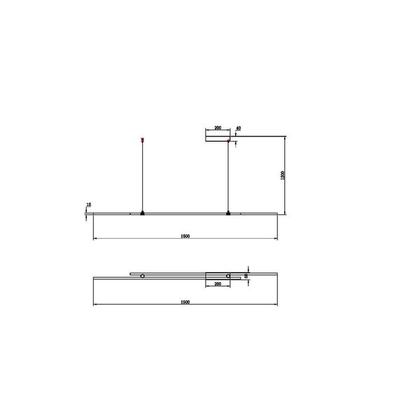 Подвесной светильник Maytoni MOD005PL-L48BSK, изображение 2