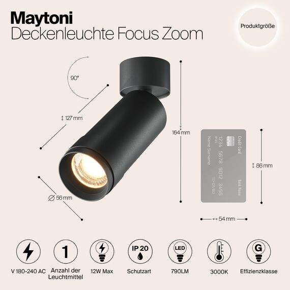 Потолочный светильник Technical C055CL-L12W3K-Z-B, изображение 2