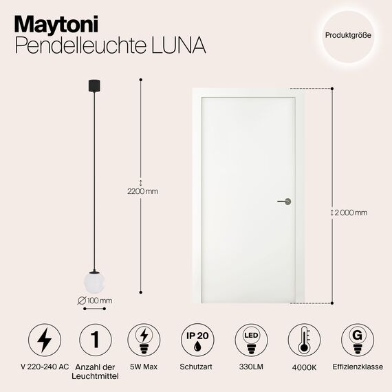 Подвесной светильник Technical P039PL-5W4K-10-B, изображение 2