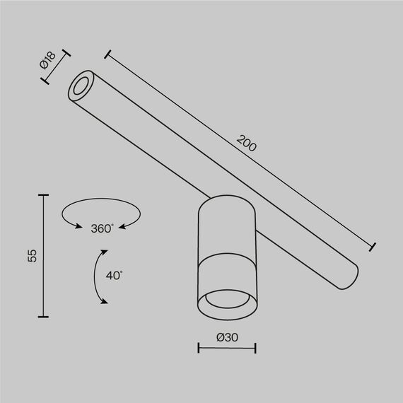 Светильник Technical C103CL-5W3-6K-BS, изображение 9