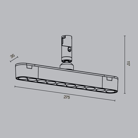 Трековый светильник Technical TR203-1-10W3K-S-B, изображение 11