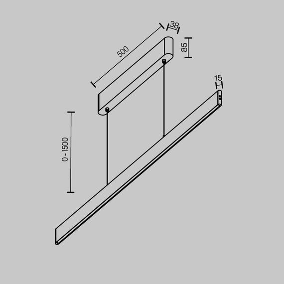Подвесной светильник Technical P109PL-36W2.7-6K-B, изображение 7