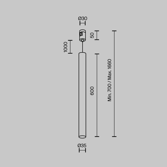 Трековый светильник Technical TR156-1-5W3K-B, изображение 10