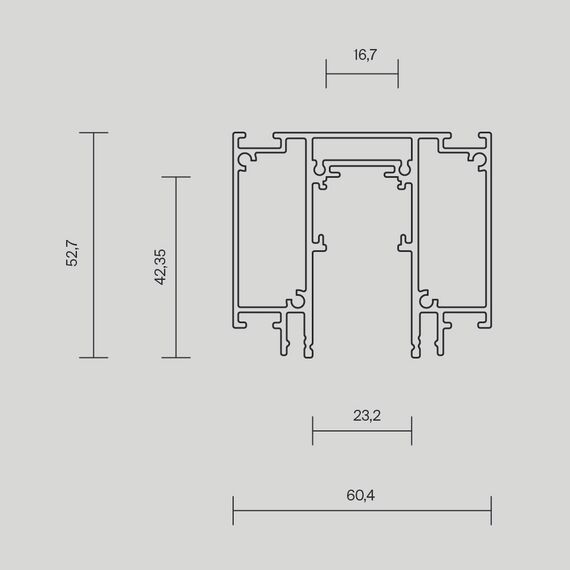 Шинопровод встраиваемый для натяжного потолка Technical TRX034D-422B, изображение 5