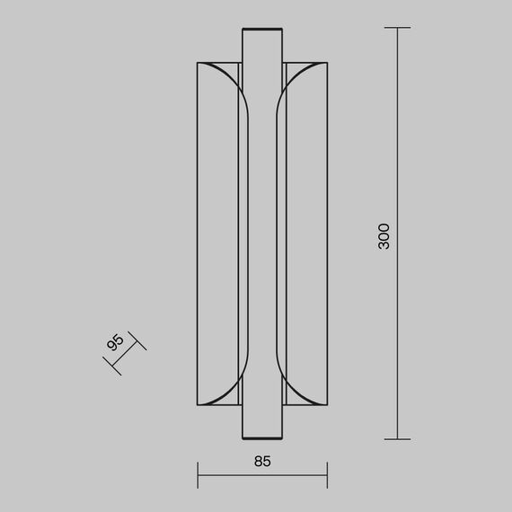 Настенный светильник (бра) Maytoni MOD309WL-L4GR4K, изображение 3