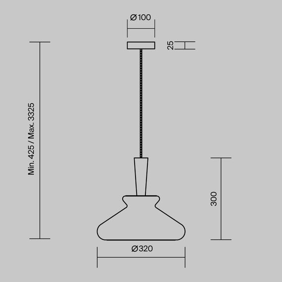 Подвесной светильник Maytoni MOD405PL-01W, изображение 7