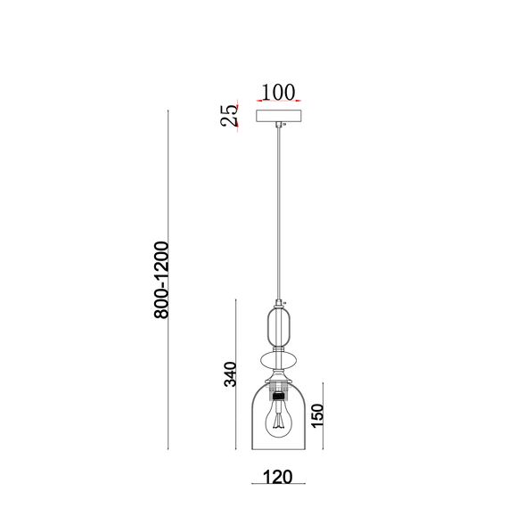 Подвесной светильник Freya FR5234PL-01BS, изображение 19