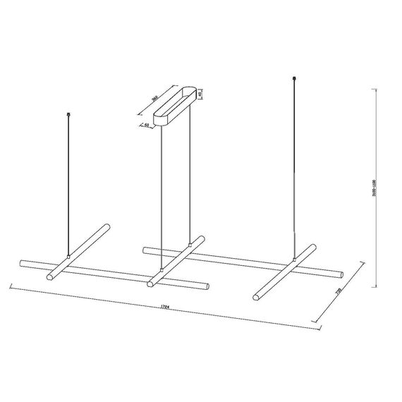 Подвесной светильник Maytoni MOD278PL-L86G3K1, изображение 2