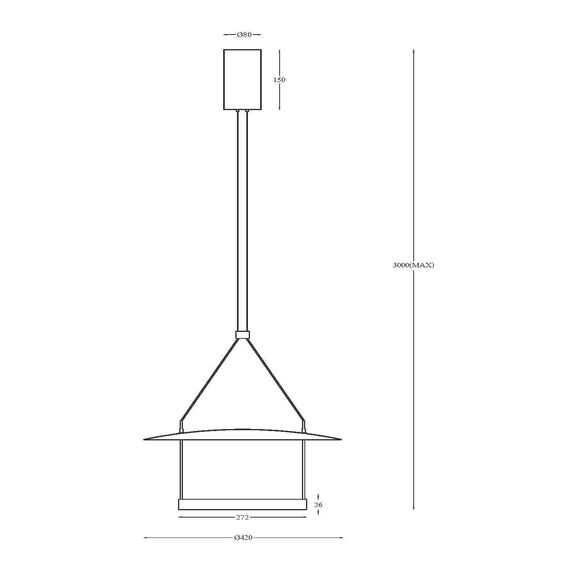 Подвесной светильник Maytoni MOD280PL-L23B3K, изображение 8