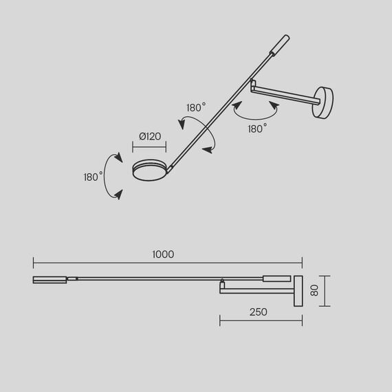 Настенный светильник (бра) Maytoni MOD070WL-L6W3K, изображение 2