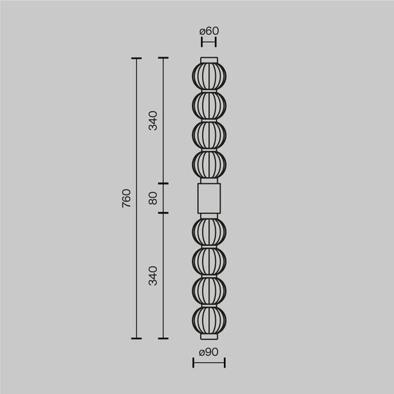Настенный светильник (бра) Maytoni MOD555WL-L13G3K, изображение 10