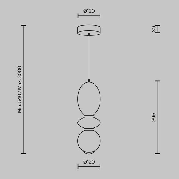Подвесной светильник Maytoni MOD362PL-L10BG3K, изображение 7