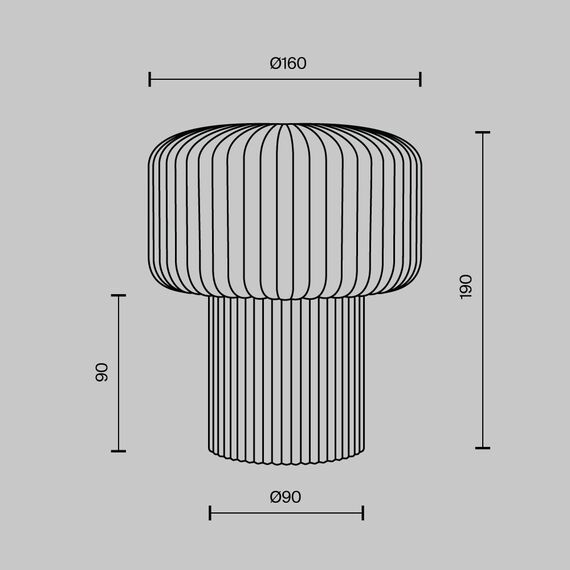 Настольный светильник Maytoni MOD404TL-01GR, изображение 7