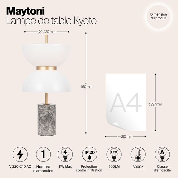 Настольный светильник Maytoni MOD178TL-L11GR3K, изображение 13