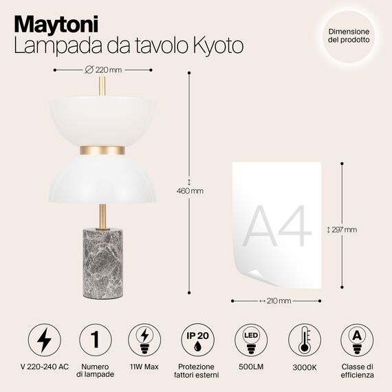 Настольный светильник Maytoni MOD178TL-L11GR3K, изображение 12