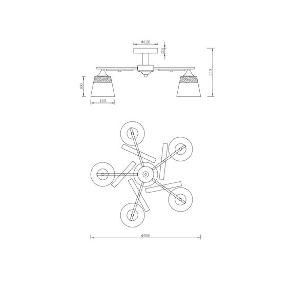 Люстра Freya FR5153PL-05B, изображение 11