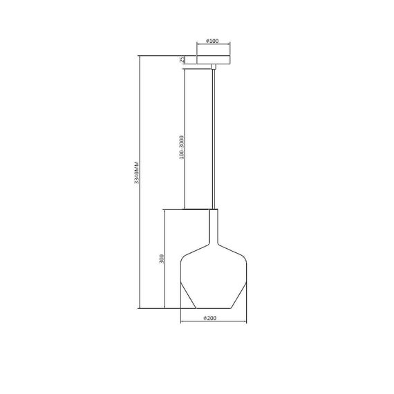 Подвесной светильник Maytoni MOD271PL-01B4, изображение 4