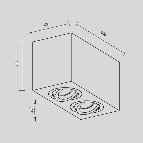 Потолочный светильник Technical C017CL-02B, изображение 10