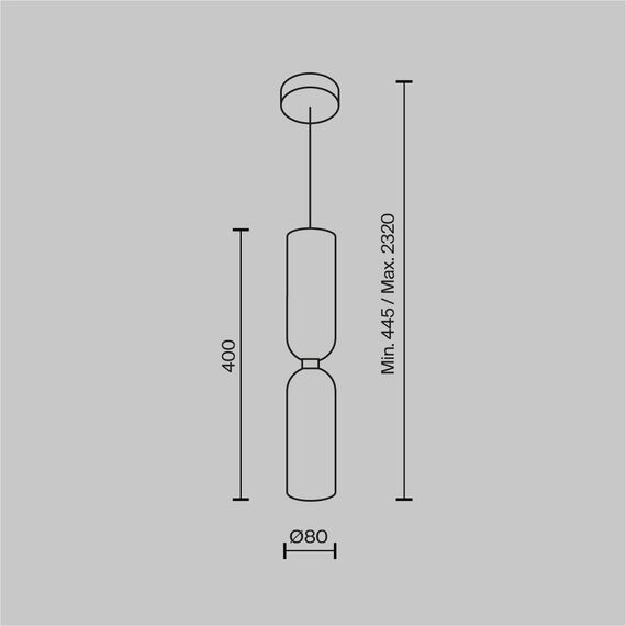 Подвесной светильник Maytoni MOD177PL-01B, изображение 2