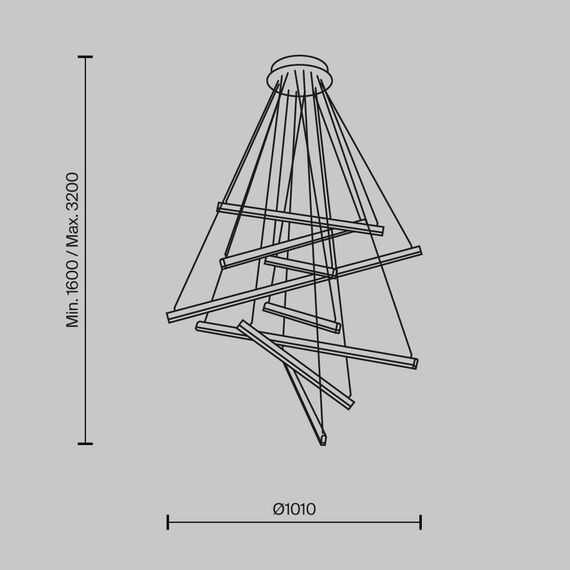 Подвесной светильник Maytoni MOD016PL-L96GK, изображение 6