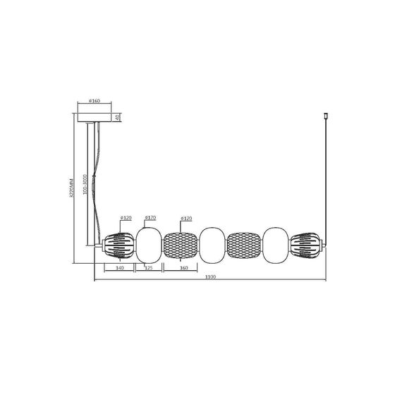 Подвесной светильник Maytoni MOD267PL-L42G3K, изображение 7