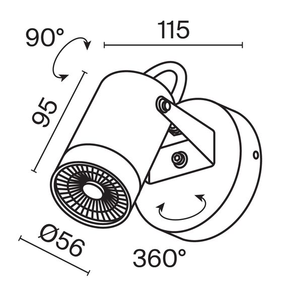 Настенный светильник (бра) Outdoor O025WL-01B, изображение 4