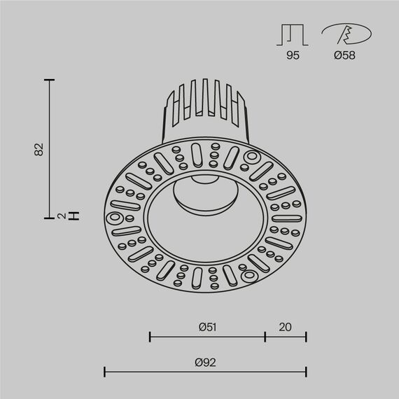 Встраиваемый светильник Technical DL119-10W-4K-TRS-W, изображение 13