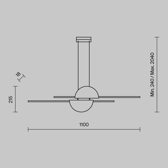 Подвесной светильник Maytoni MOD179PL-L26BS4K, изображение 3