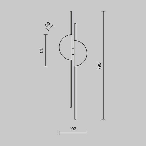 Настенный светильник (бра) Maytoni MOD179WL-L22W4K, изображение 3