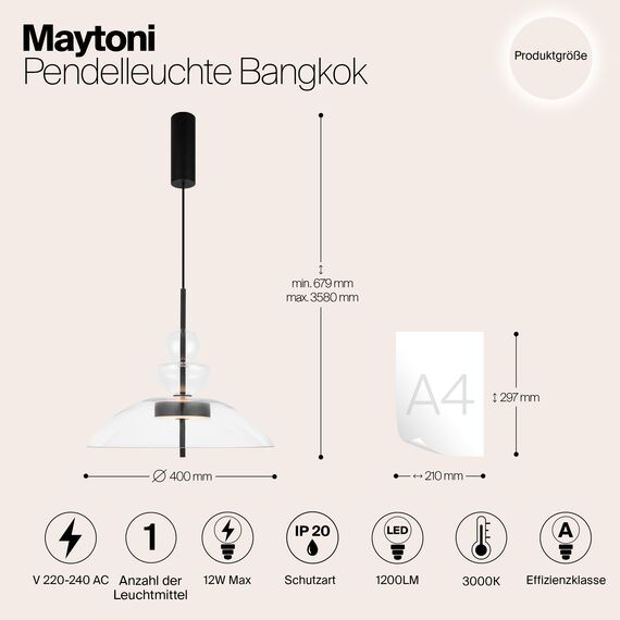 Подвесной светильник Maytoni MOD185PL-L6B3K3, изображение 6