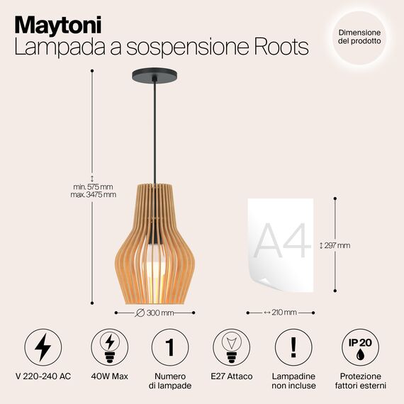 Подвесной светильник Maytoni MOD191PL-01W1, изображение 11