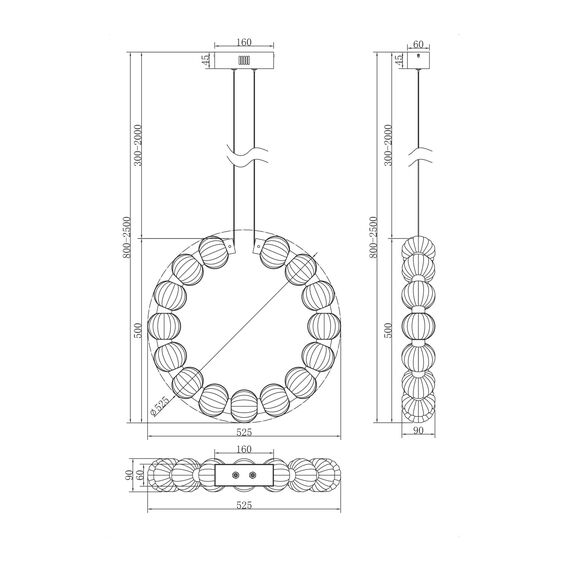 Подвесной светильник Maytoni MOD555PL-L23CH5K, изображение 6