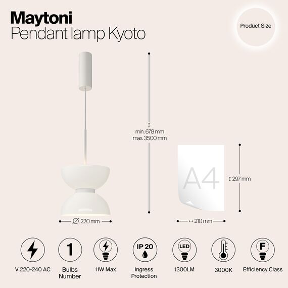 Подвесной светильник Maytoni MOD178PL-L11W3K, изображение 8