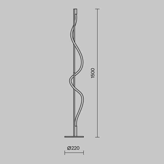 Напольный светильник (торшер) Maytoni MOD166FL-L15B3K, изображение 2