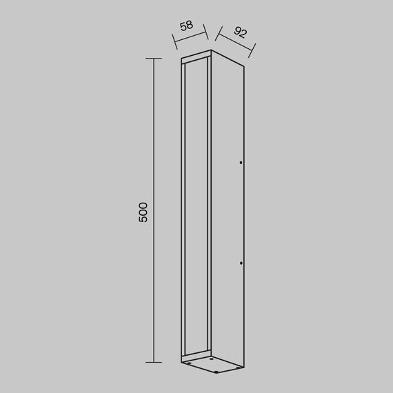 Настенный светильник (бра) Outdoor O571WL-L20B3K, изображение 2