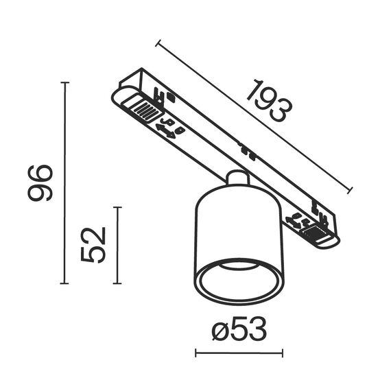 Трековый светильник Technical TR132-2-7W3K-W, изображение 2