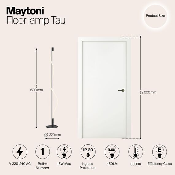 Напольный светильник (торшер) Maytoni MOD166FL-L15B3K, изображение 11