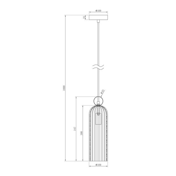 Подвесной светильник Maytoni MOD302PL-01W, изображение 8