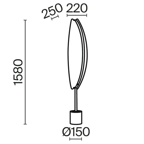 Напольный светильник (торшер) Maytoni MOD281FL-L33BS3K, изображение 2