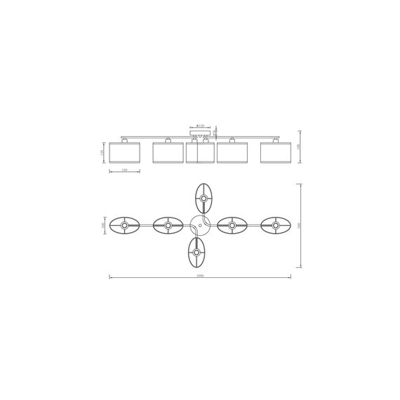 Люстра Freya FR5157PL-06G, изображение 9