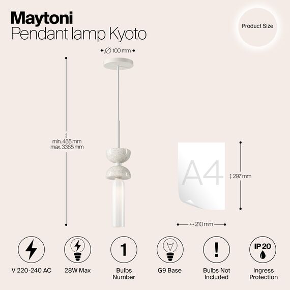 Подвесной светильник Maytoni MOD178PL-01W, изображение 8