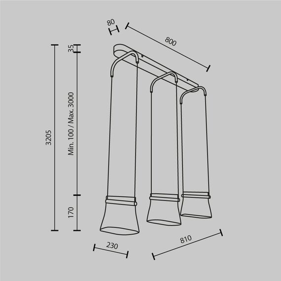 Подвесной светильник Maytoni MOD170PL-L24BS3K, изображение 11