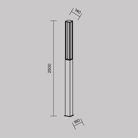Садово-парковый светильник Outdoor O480FL-L25B3K, изображение 10