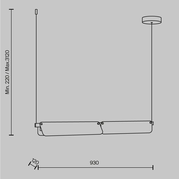 Подвесной светильник Maytoni MOD296PL-L20BC3K, изображение 2