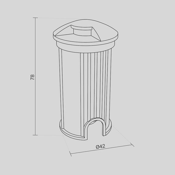 Встраиваемый светильник Outdoor O044DL-L1S3K, изображение 9